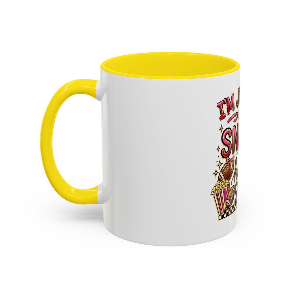 Coffee Mug — "I'm Just Here for the Snacks and Halftime Show" Funny Game Day Mug