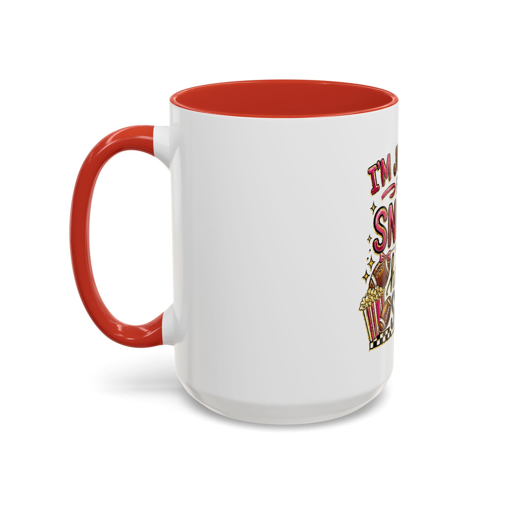Coffee Mug — "I'm Just Here for the Snacks and Halftime Show" Funny Game Day Mug