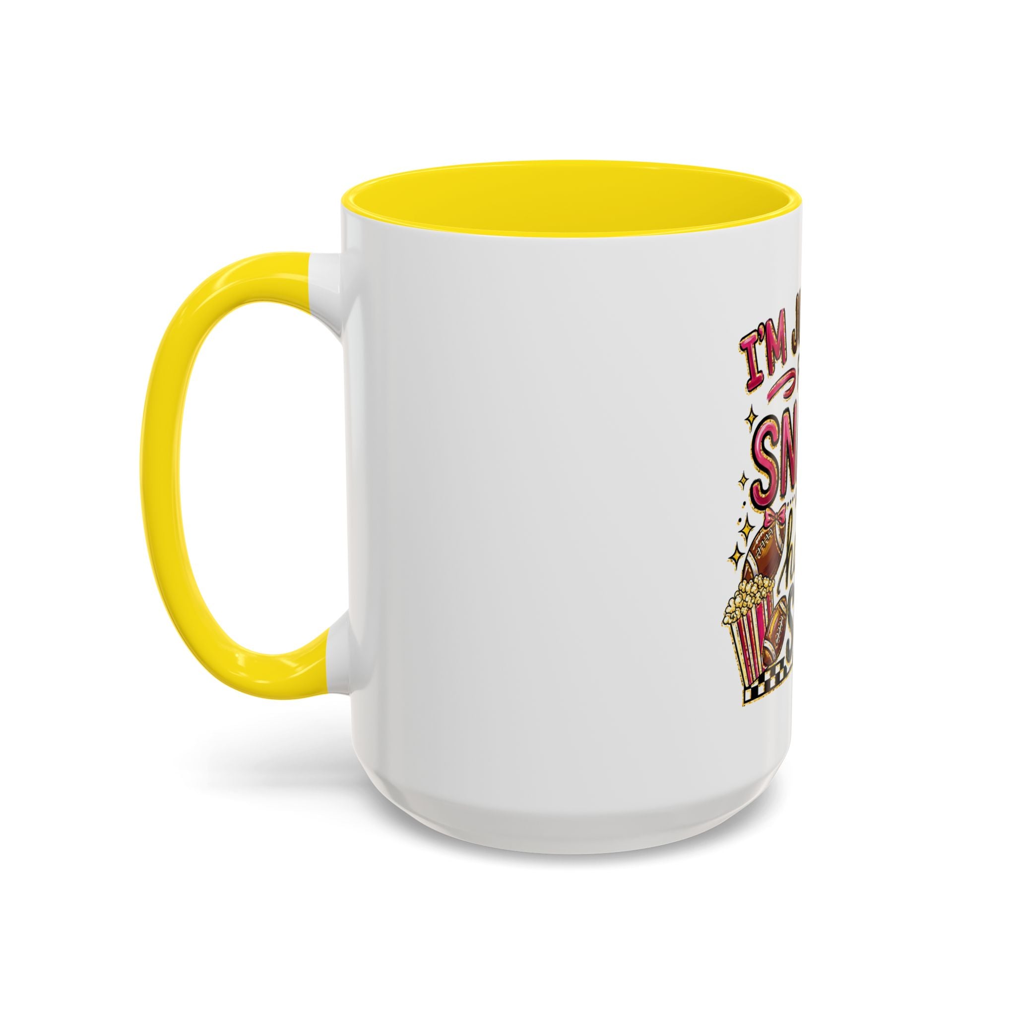 Coffee Mug — "I'm Just Here for the Snacks and Halftime Show" Funny Game Day Mug