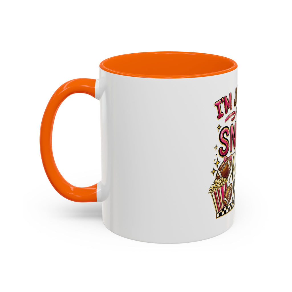 Coffee Mug — "I'm Just Here for the Snacks and Halftime Show" Funny Game Day Mug