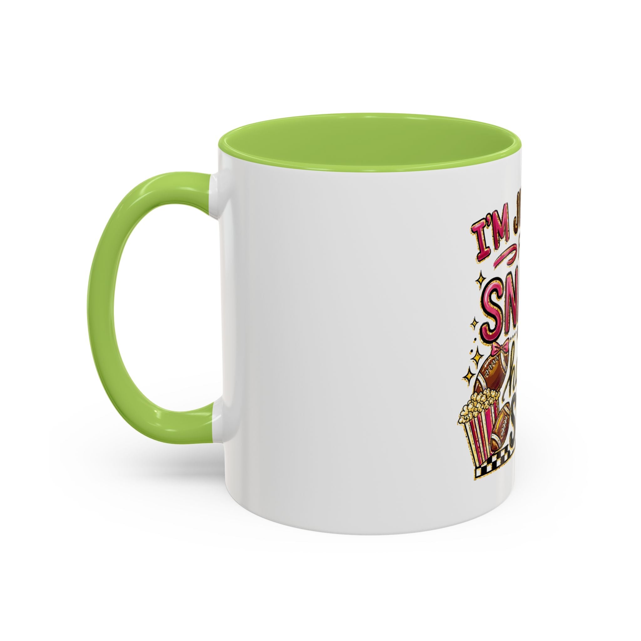 Coffee Mug — "I'm Just Here for the Snacks and Halftime Show" Funny Game Day Mug