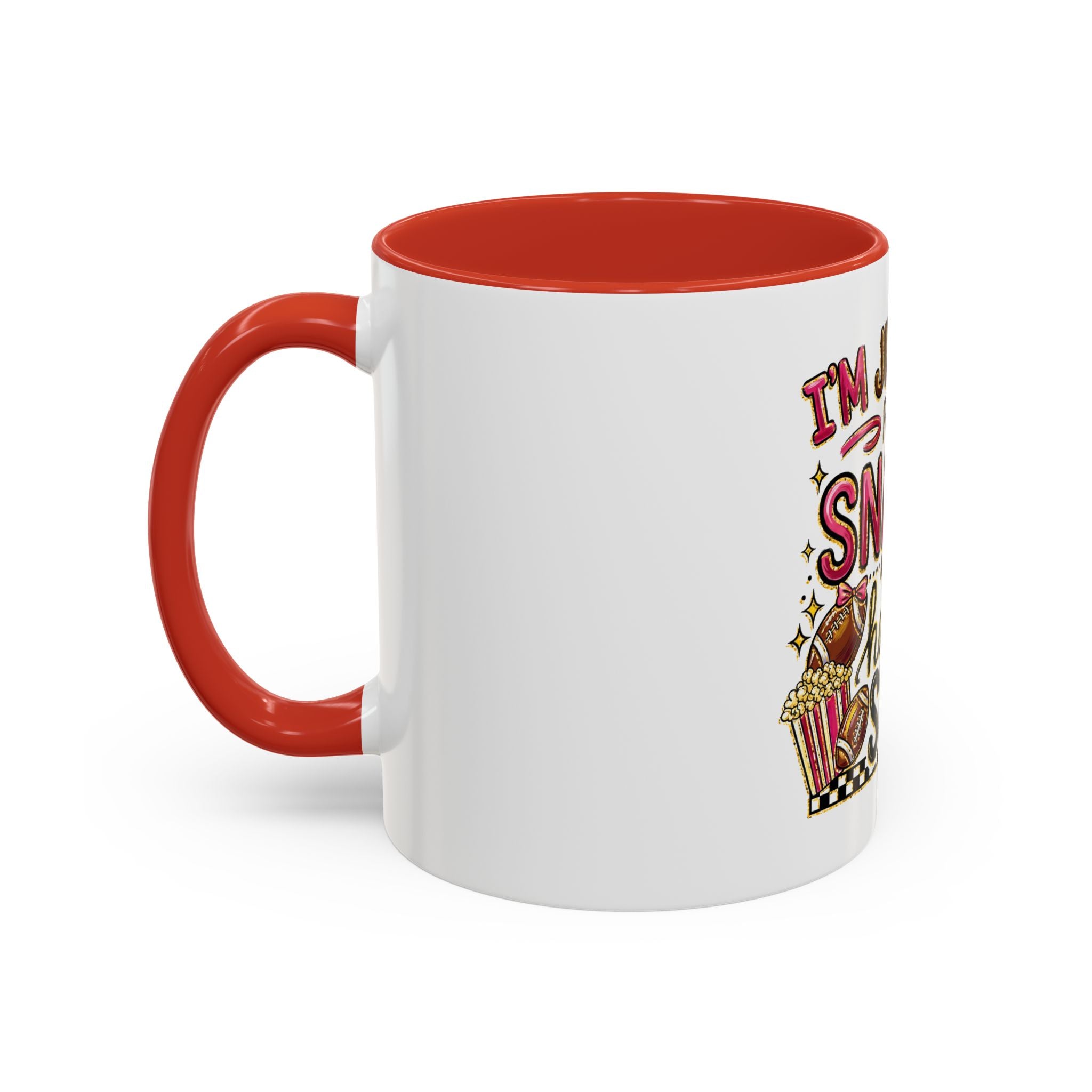 Coffee Mug — "I'm Just Here for the Snacks and Halftime Show" Funny Game Day Mug