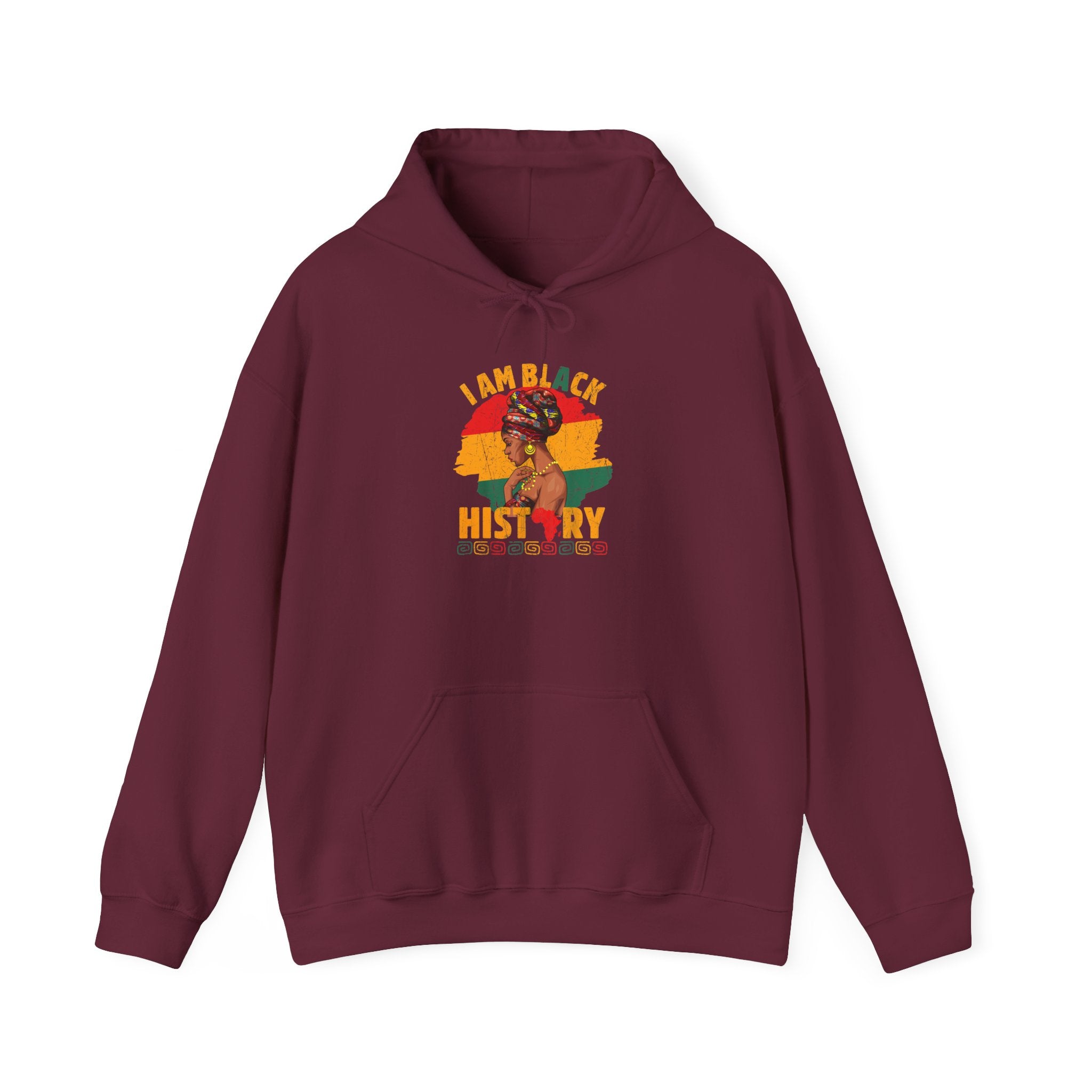 Black History Hoodie — "I Am Black History" / "Born to Make Black History" Pullover