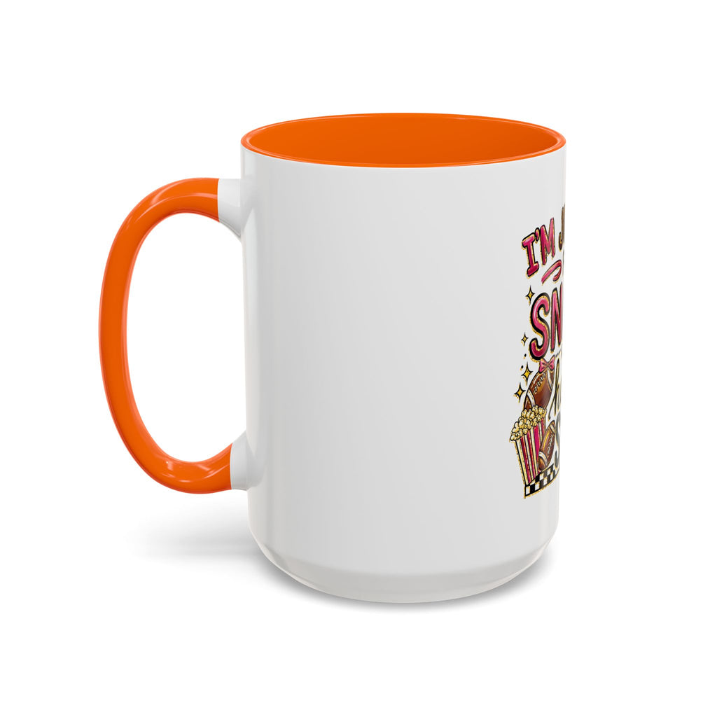 Coffee Mug — "I'm Just Here for the Snacks and Halftime Show" Funny Game Day Mug