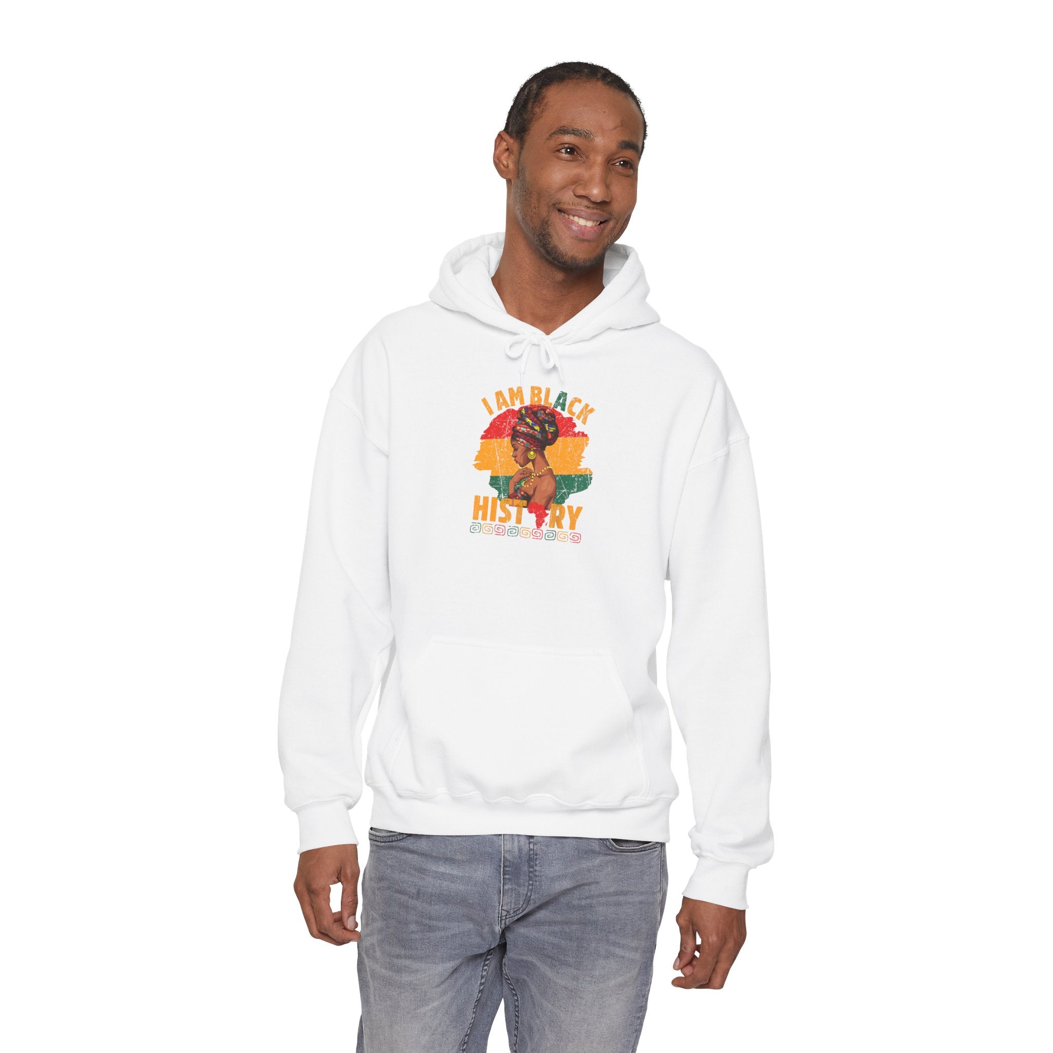 Black History Hoodie — "I Am Black History" / "Born to Make Black History" Pullover